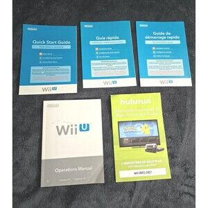 Nintendo WiiU Operations Manual, Quick Start Guides, Hulu flyer